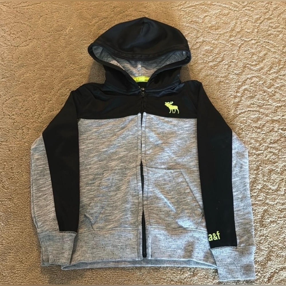 Abercrombie Kids Black Zip-Up Hoodie